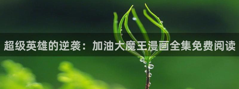 韩漫免费观看在线漫画：超级英雄的逆袭：加油大魔王漫画全集免费阅读
